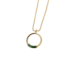 The Enamel Hoop Necklace | Gold-Plated