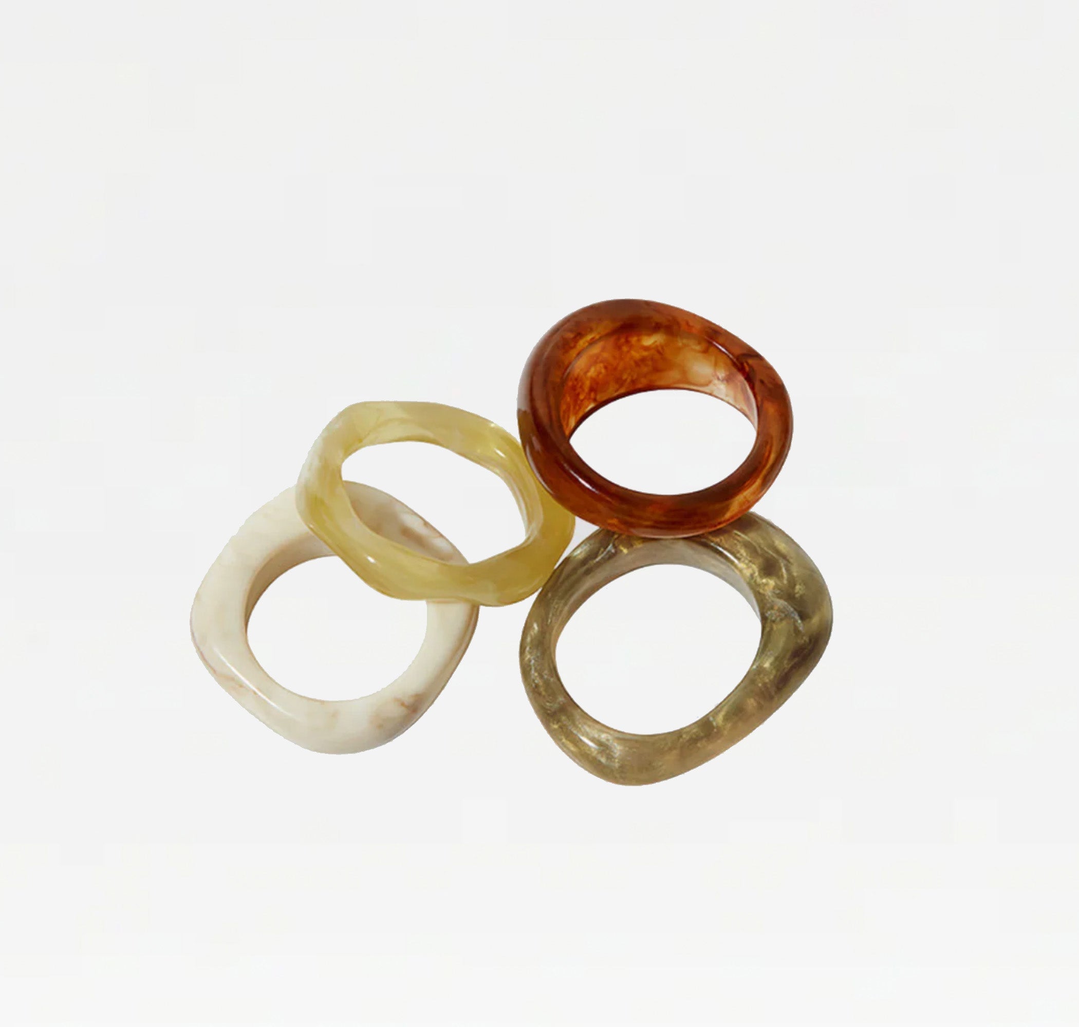 Dallas Resin Ring | Brown