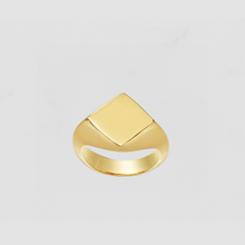 The Rhombus Signet Ring | Gold Vermeil