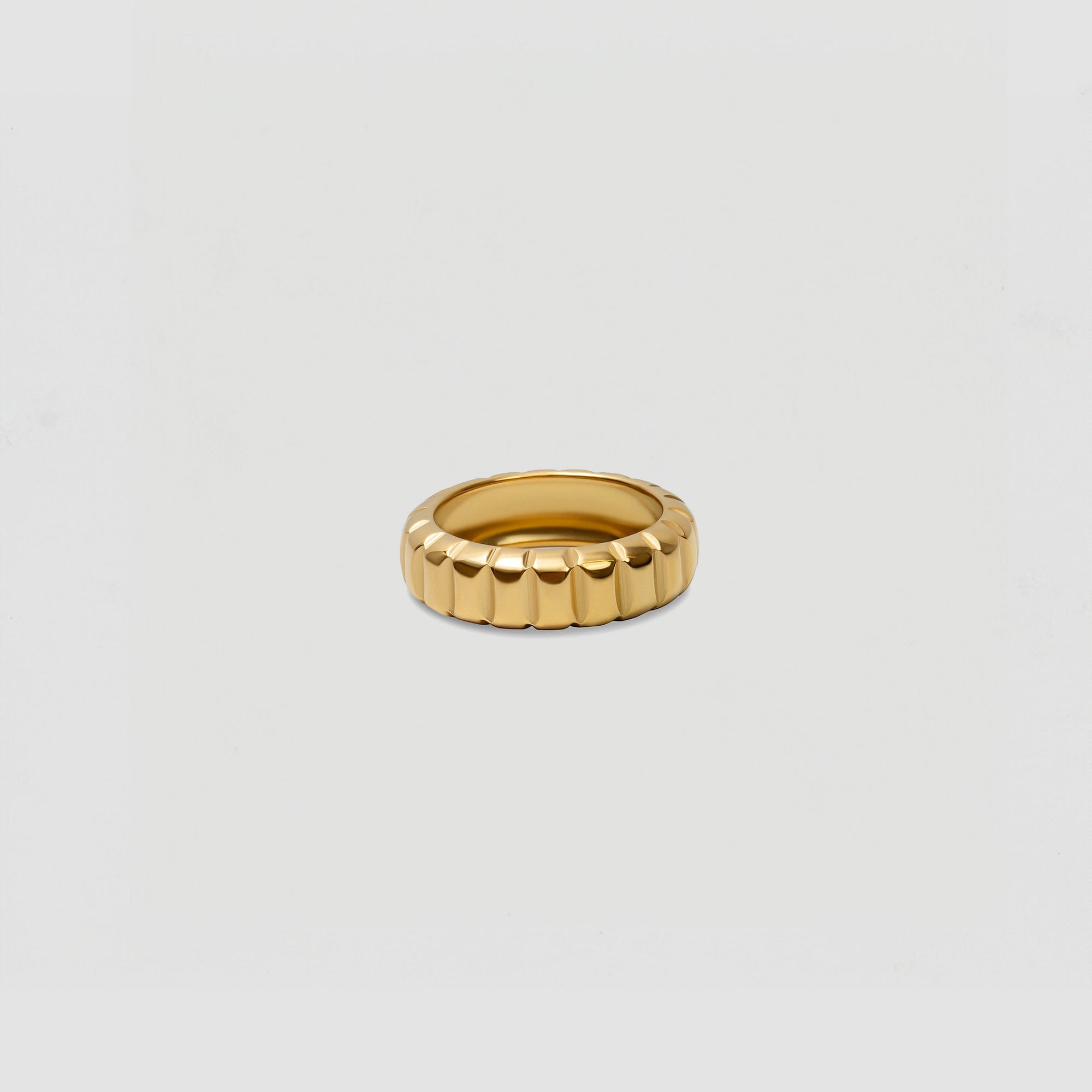 The Textured Band Ring | Gold