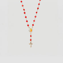 The Red Stone Rosary Necklace | Gold
