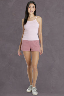Women | Vintage Boxer Sweatshort | Dusty Rose