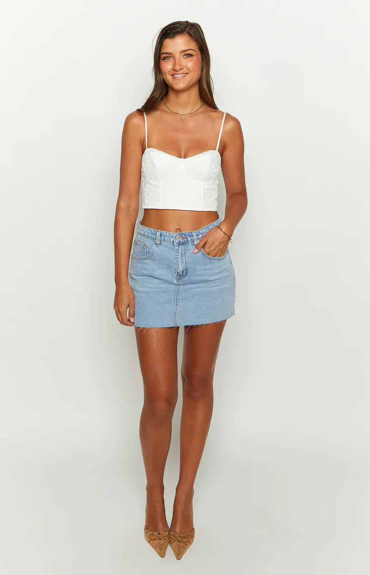 Sailor Corset Top | White