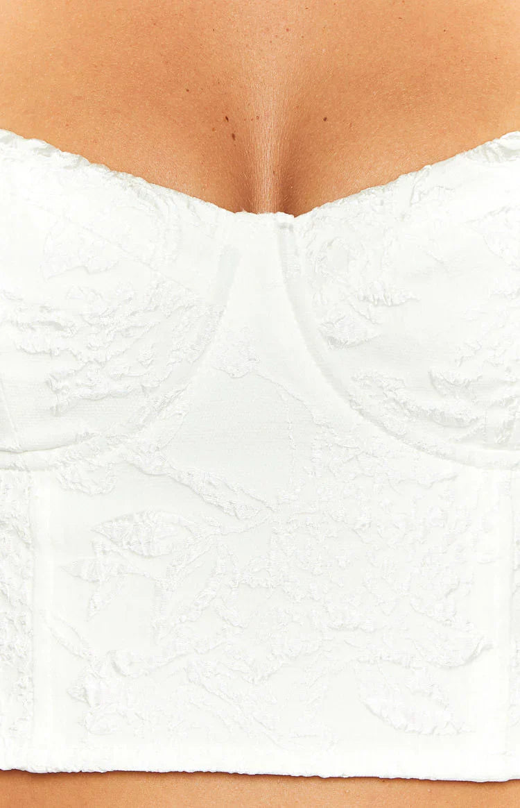 Sailor Corset Top | White