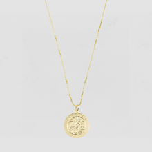 The Saint Michael Single Medal Necklace | Gold Vermeil