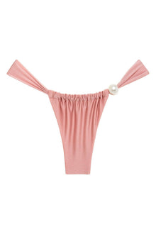 Sandra Pearl Bikini Bottom | Satin Rose