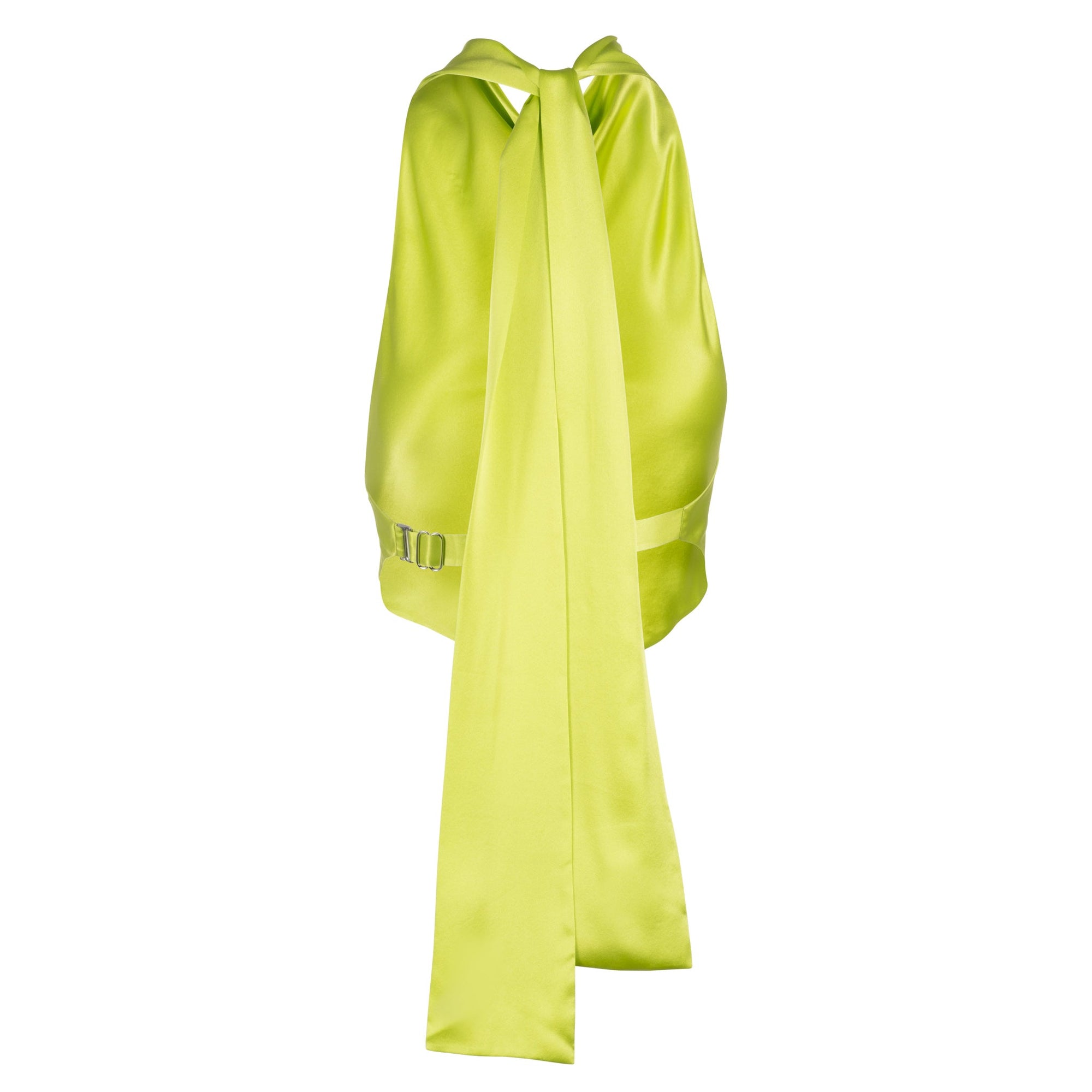 Lime Scarf Top | Lime