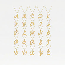 The Signature Script Pendant Necklace | Gold Vermeil