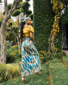 Seur Skirt - Blossom Teal - diarrablu