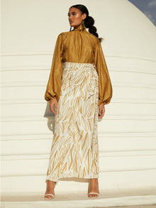 Seur Skirt - Fiore Gold - diarrablu