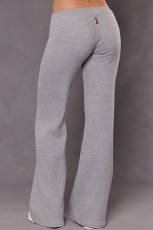 Women | Sherpa Drawstring Flare Sweatpant | Heather Gray