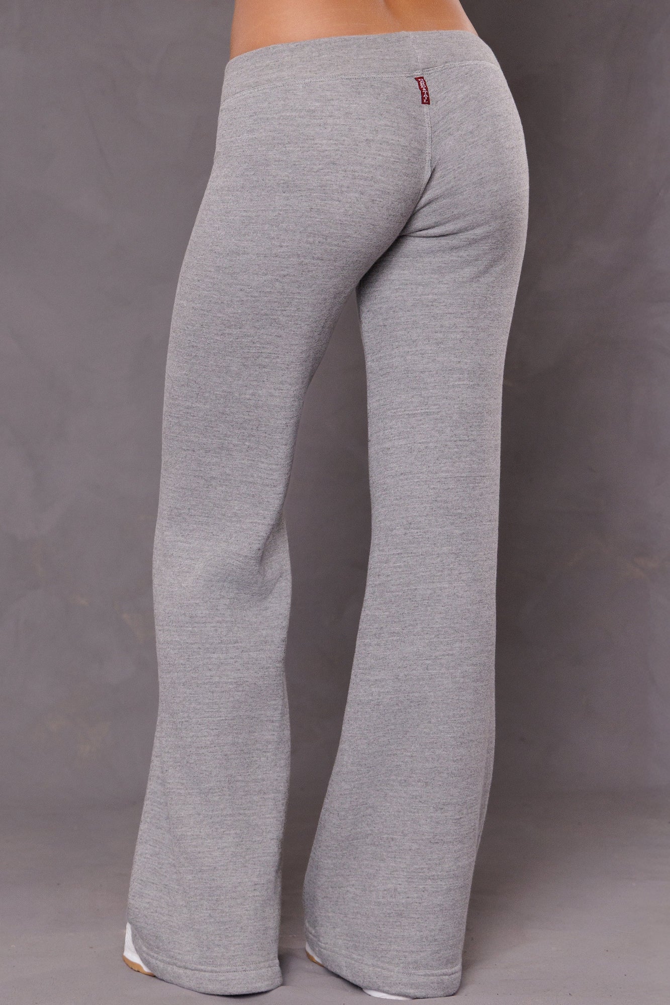 Women | Sherpa Drawstring Flare Sweatpant | Heather Gray