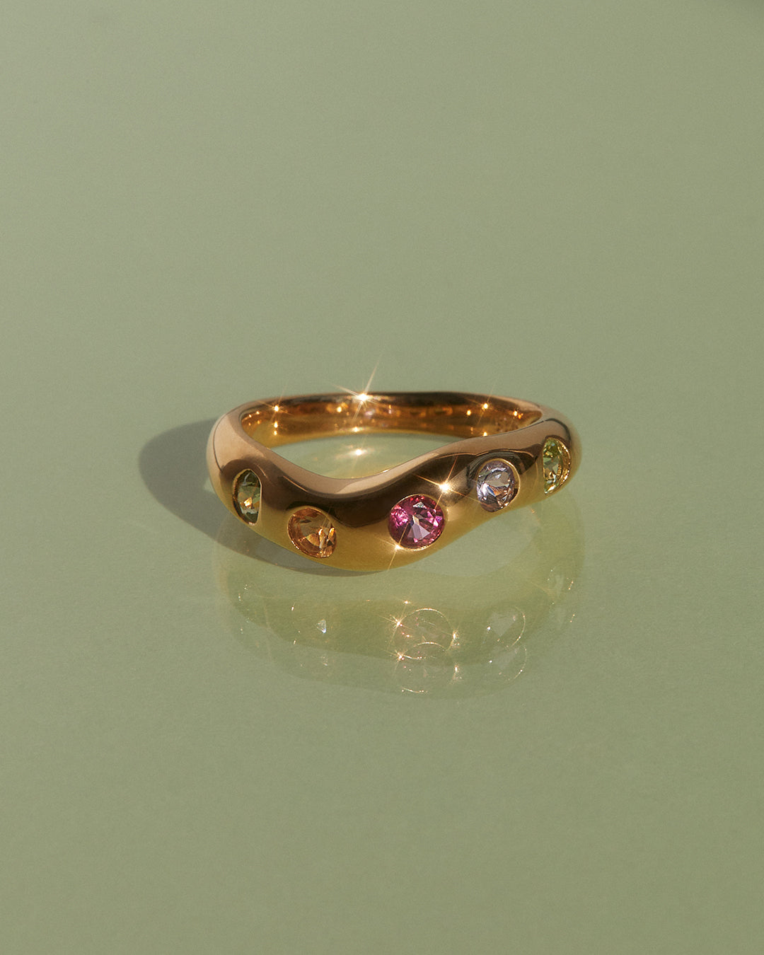 The Willa Wave Ring | Gold Vermeil Plated Sterling Silver