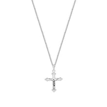 The Pointed Edge Crucifix Necklace | 18KT Gold Vermeil & Sterling Silver