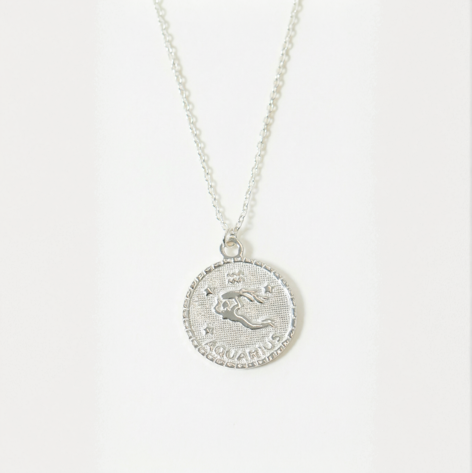 The Zodiac Medal Necklace | Sterling Silver