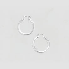 The Large Ravello Hoops | Silver