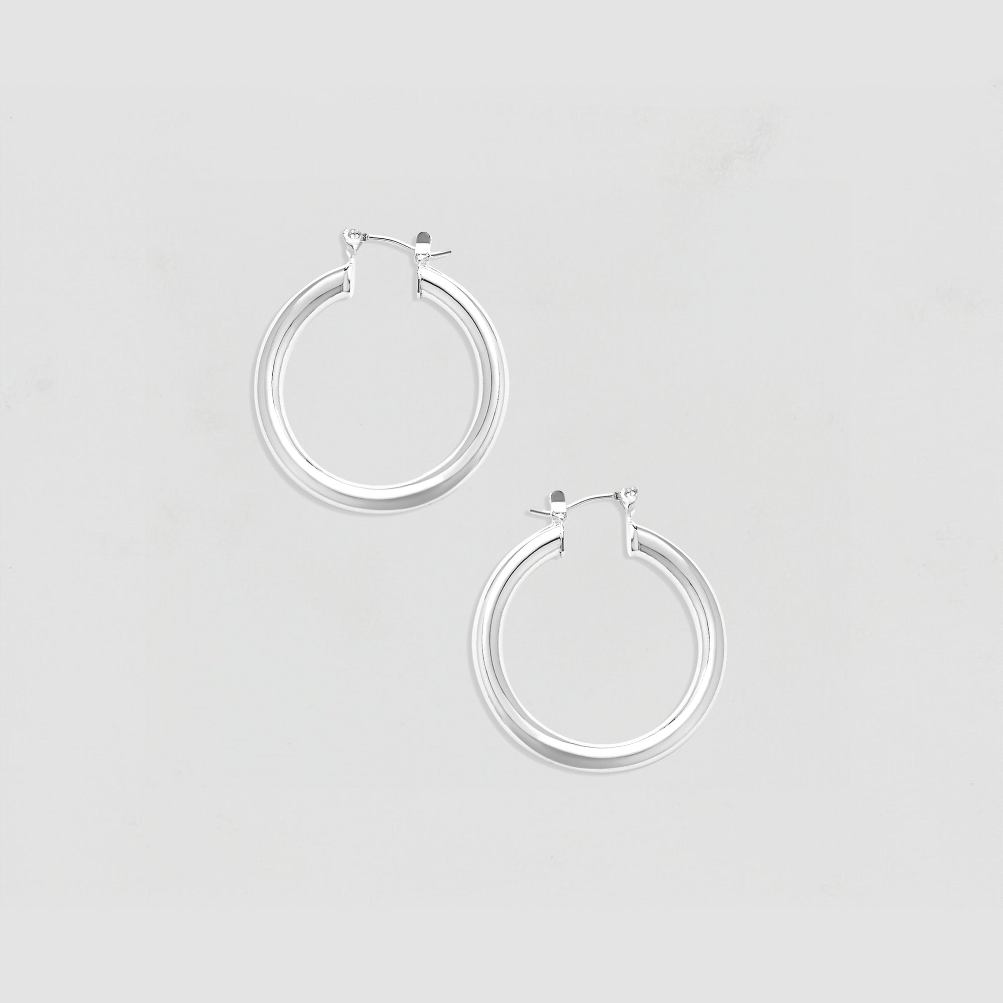 The Large Ravello Hoops | Silver