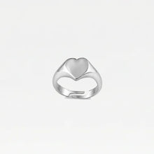 The Tiny Heart Pinky Signet Ring | Sterling Silver