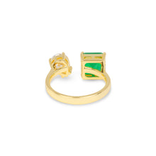 THE AVERY EMERALD SPLIT RING - The M Jewelers