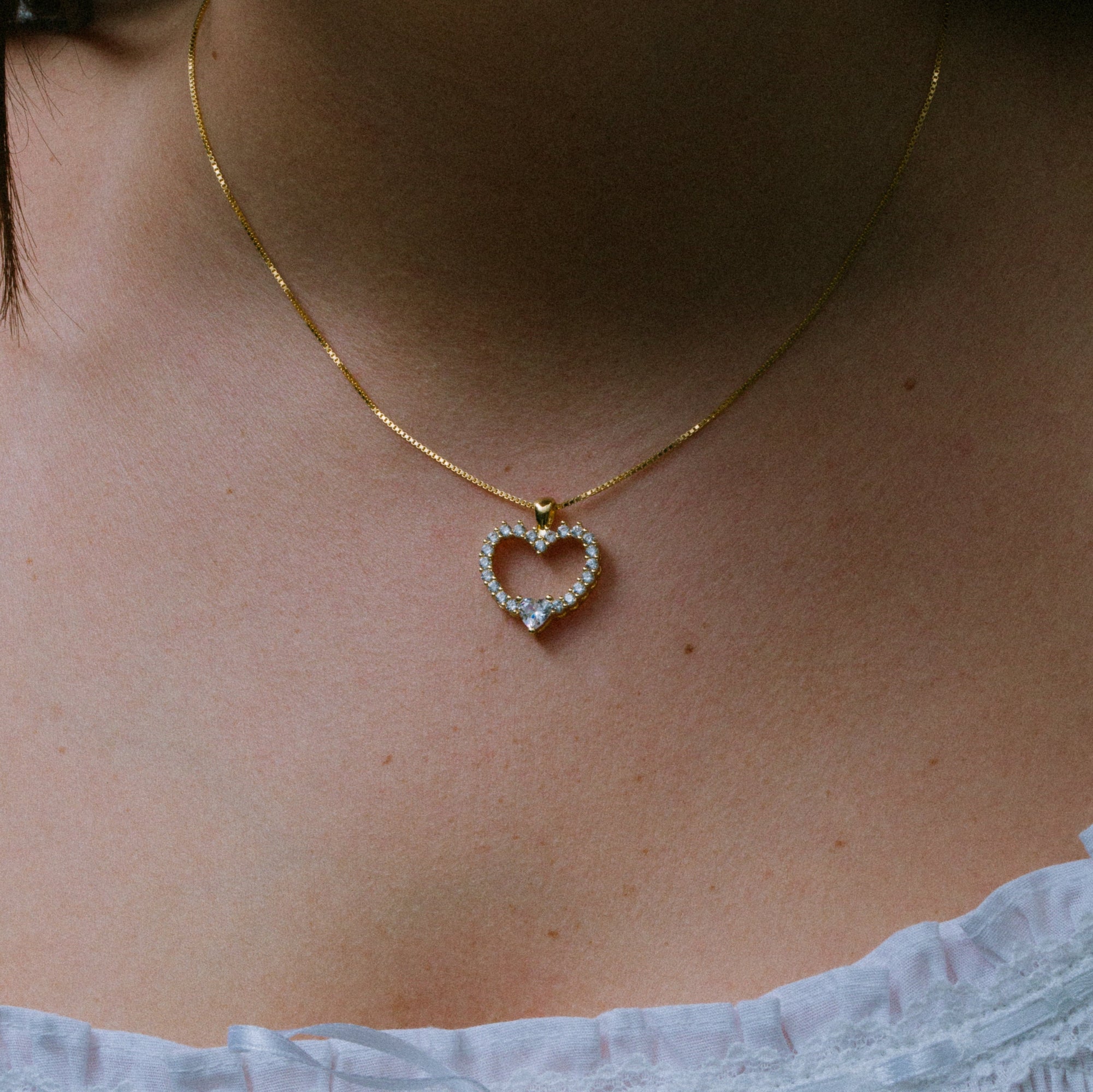 THE CITRINE HEART PENDANT NECKLACE - The M Jewelers