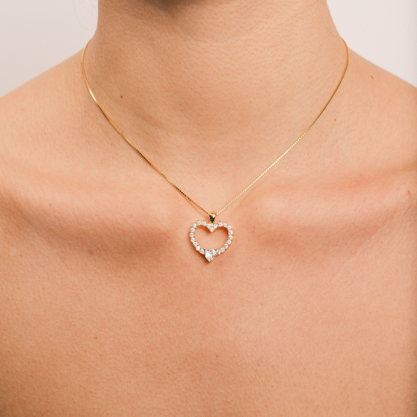 THE CITRINE HEART PENDANT NECKLACE - The M Jewelers