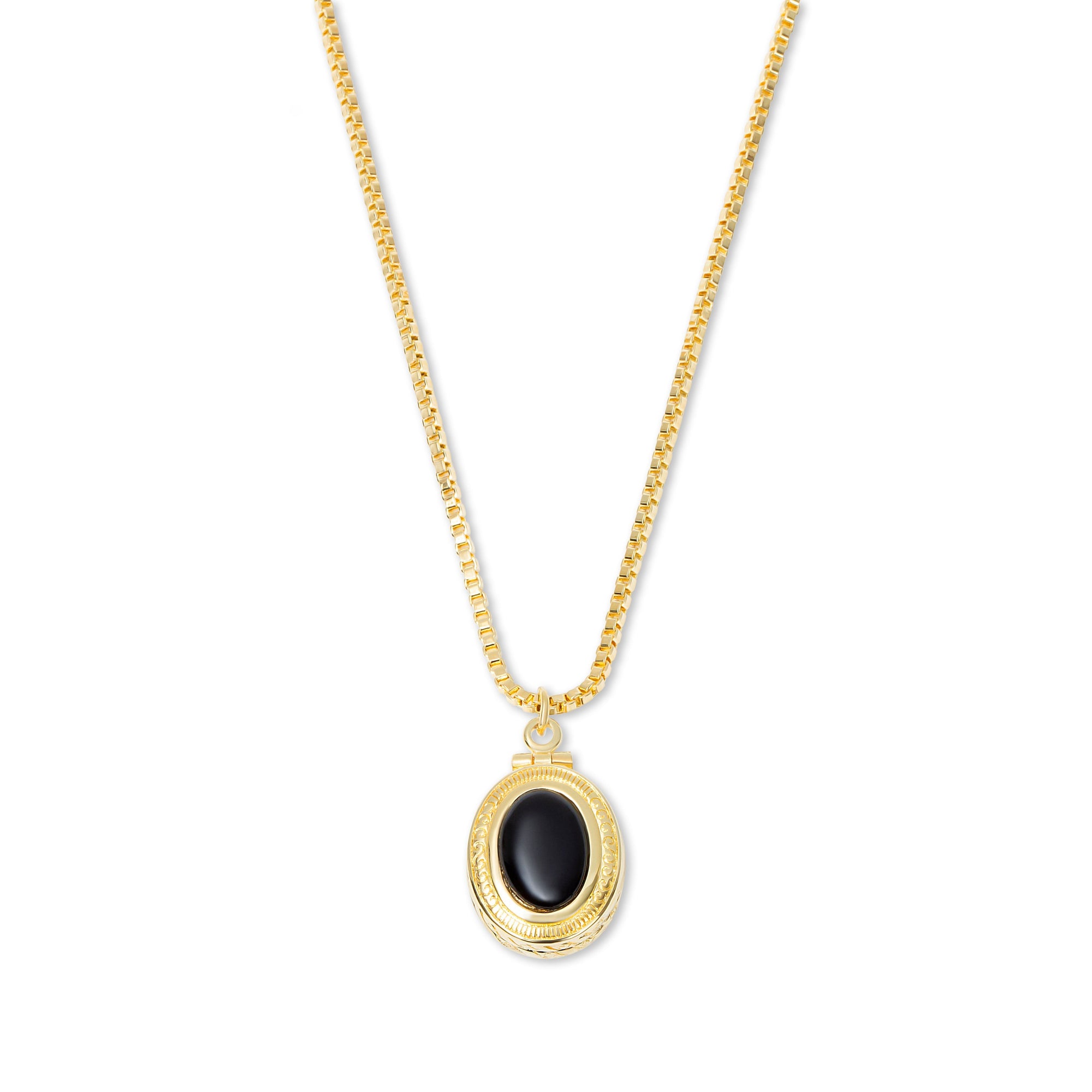 THE ONYX HEIRLOOM PENDANT NECKLACE - The M Jewelers