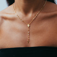 THE PEARL MARY ROSARY CROSS NECKLACE - The M Jewelers