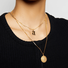 gold st michael necklace