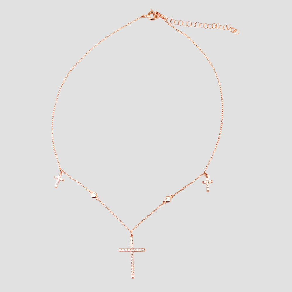 THE DAINTY CROSS CHOKER NECKLACE - The M Jewelers