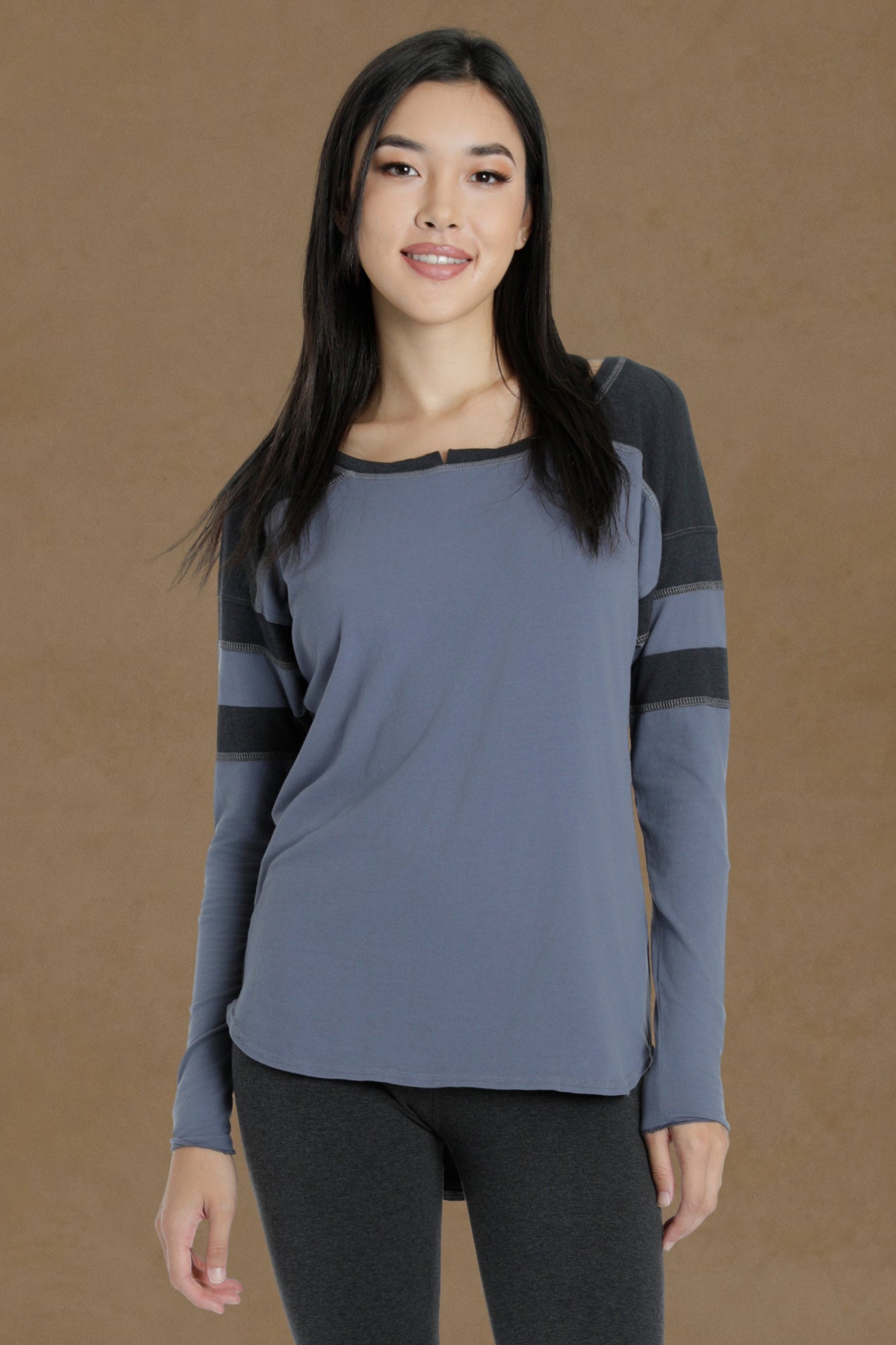 Women | Hi-Lo Sporty Vintage Tee | Dusk