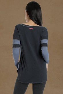 Women | Hi-Lo Sporty Vintage Tee | Dusk