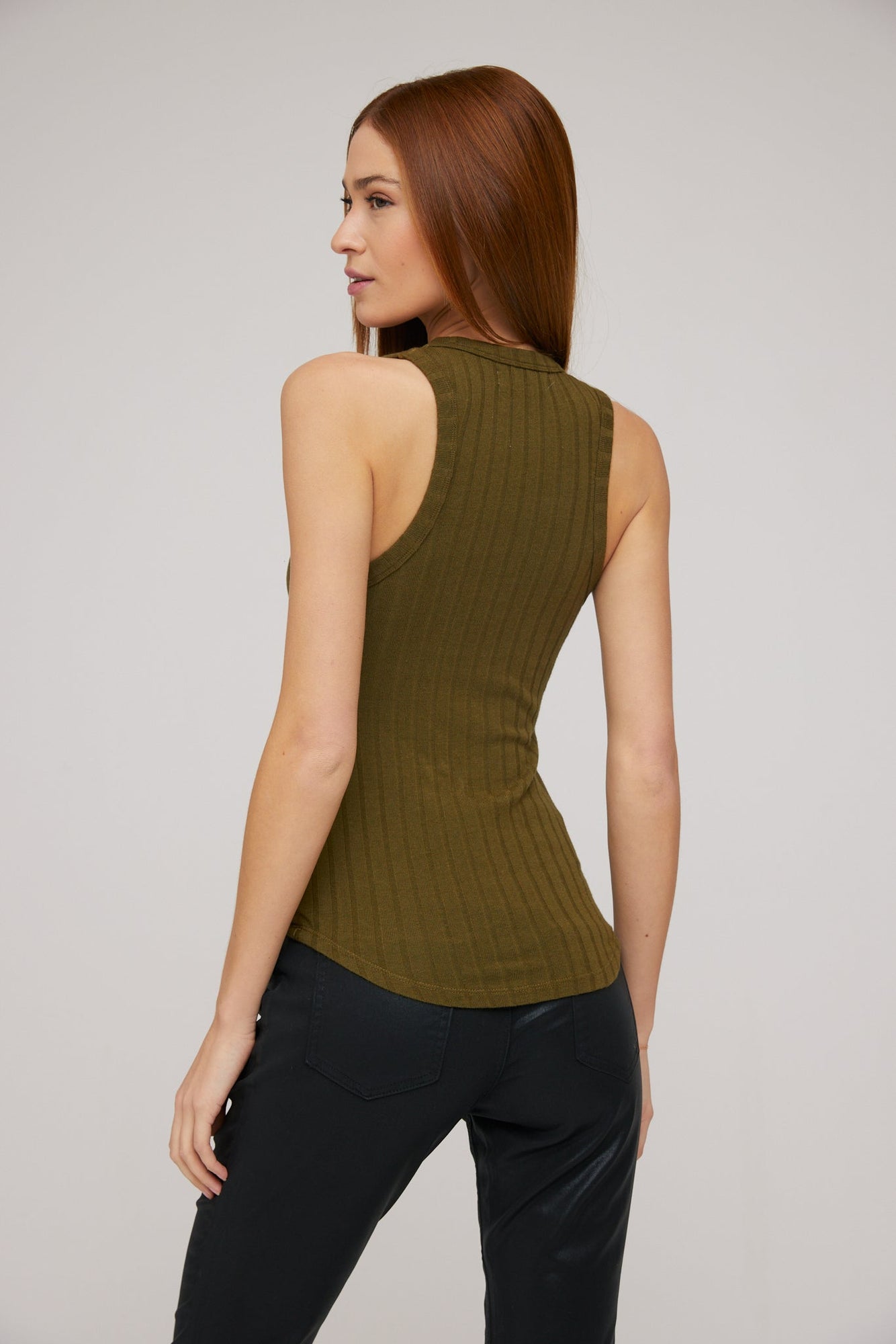 Sleeveless Racerback Tank - Deep Rosemary