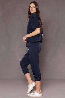 Women | Baby Fleece Basic Pull-On OG Crop Sweatpant | Past Midnight
