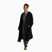 Modal Waffle Spa Robe | Black