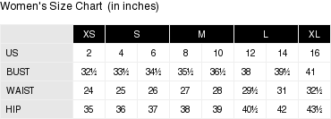 Product size guide