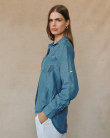 Split Back Button Down | Skyline Spray Wash
