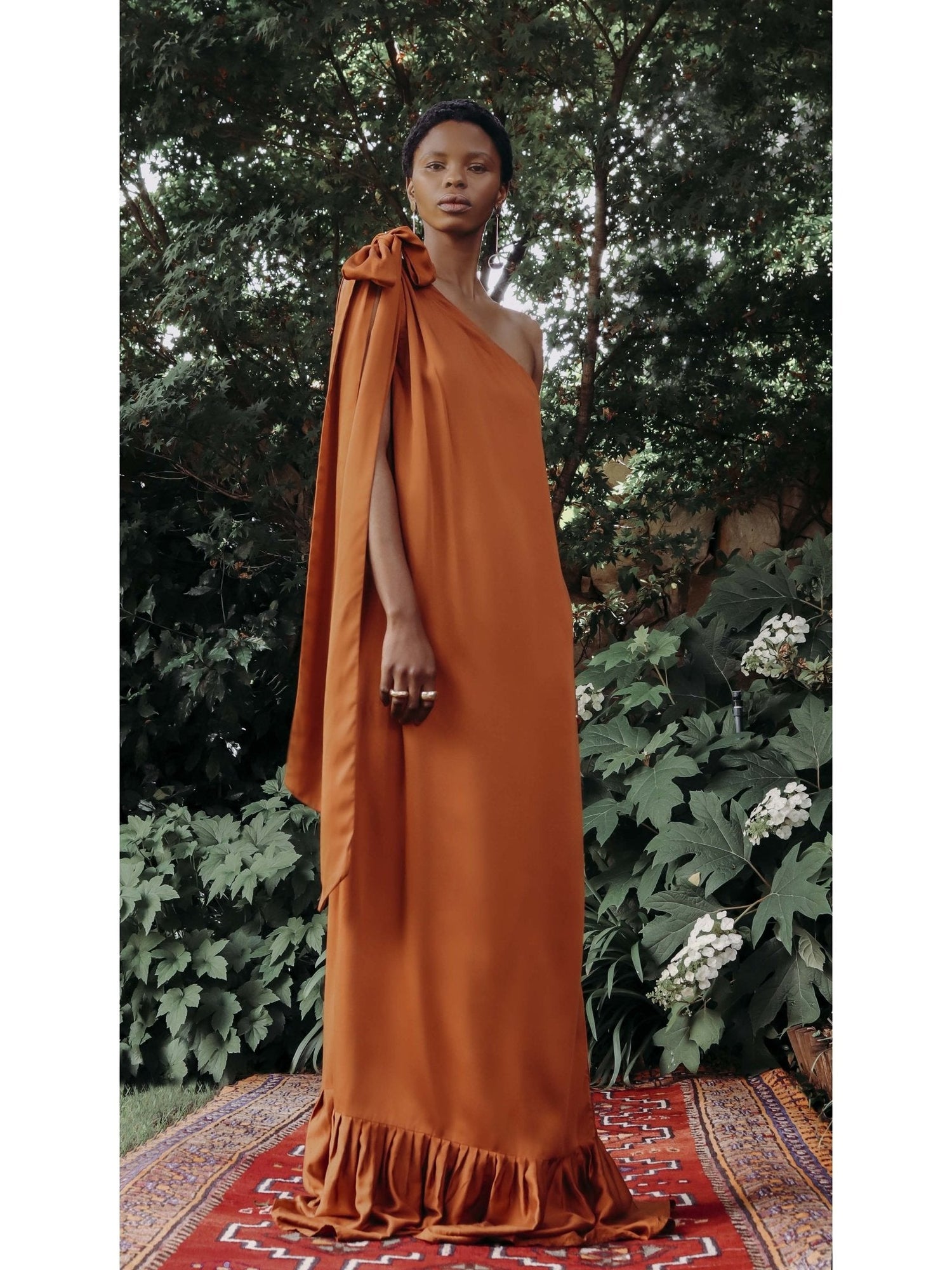 Sustainable Diago Dress - RUST - diarrablu