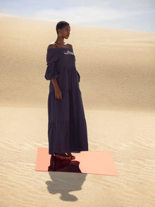 Sustainable Kudi Dress - Solid Navy - diarrablu