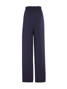 Sustainable Leer Pants - Solid Navy - diarrablu