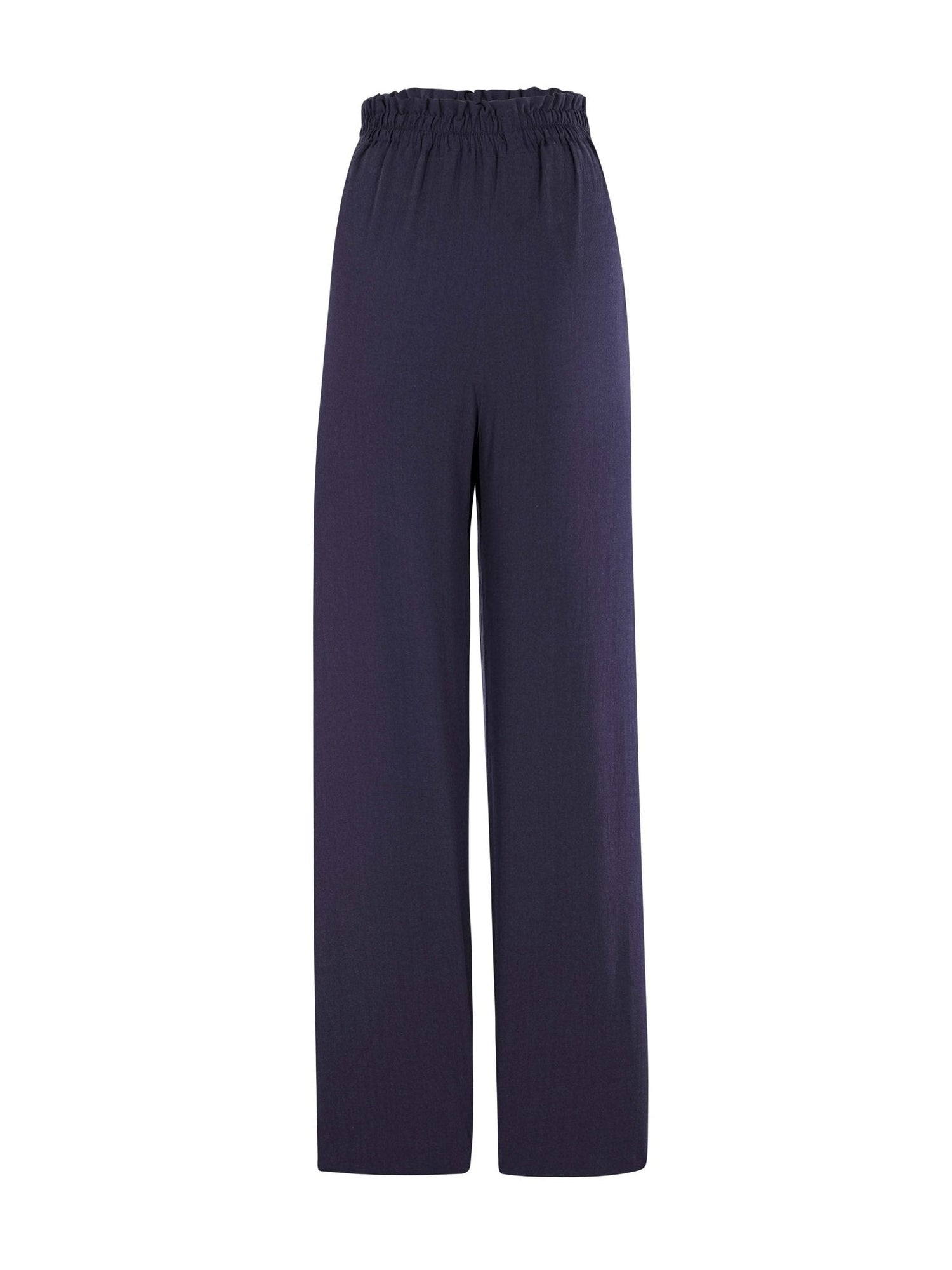 Sustainable Leer Pants - Solid Navy - diarrablu
