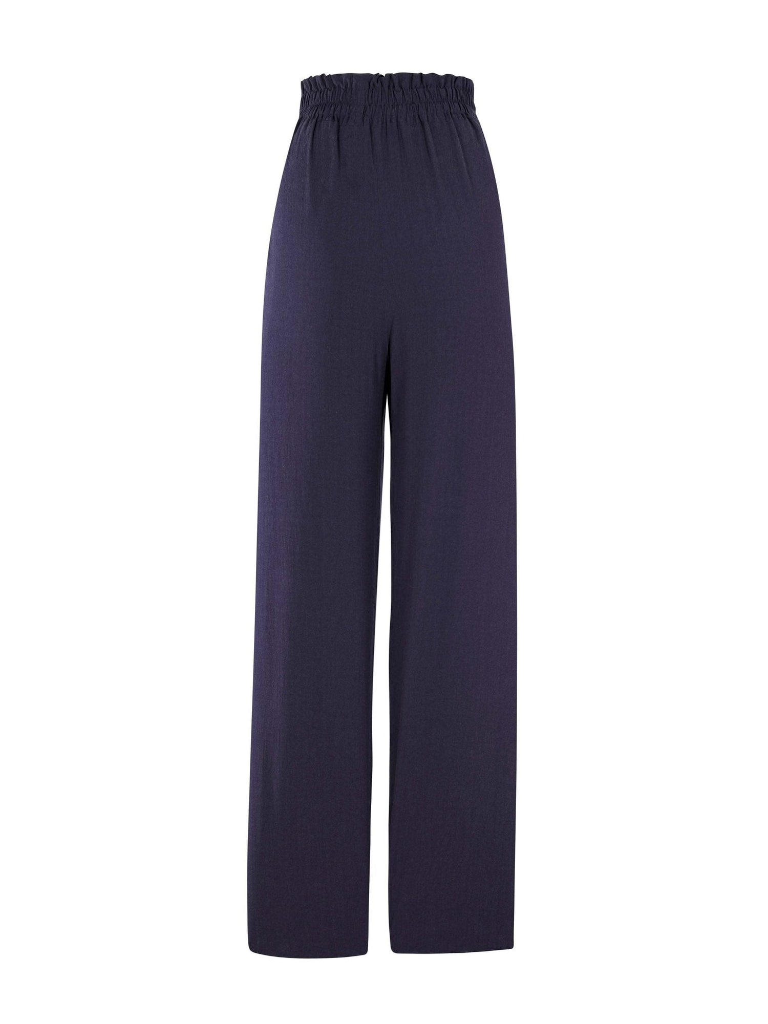 Sustainable Leer Pants - Solid Navy - diarrablu