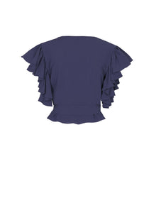 Sustainable Morgane Top - Navy - diarrablu