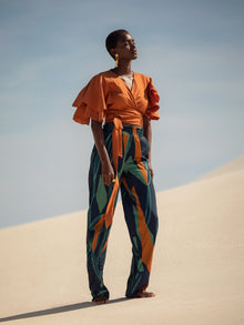 Sustainable Sahel Top - Solid Rust - diarrablu