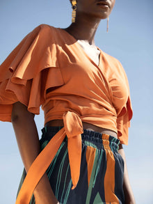 Sustainable Sahel Top - Solid Rust - diarrablu