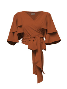 Sustainable Sahel Top - Solid Rust - diarrablu