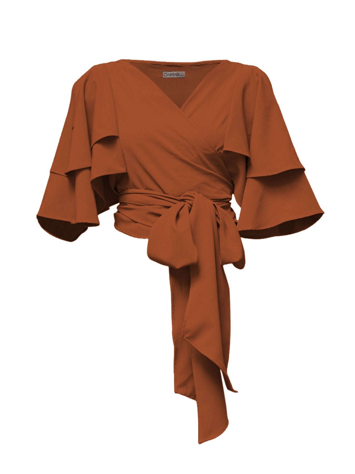 Sustainable Sahel Top - Solid Rust - diarrablu