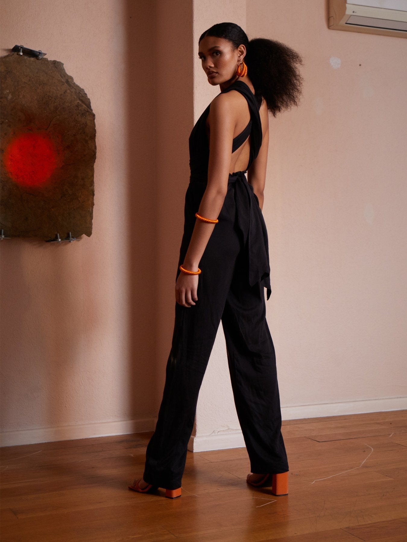 Sustainable UMY Jumpsuit - Solid Noir - diarrablu