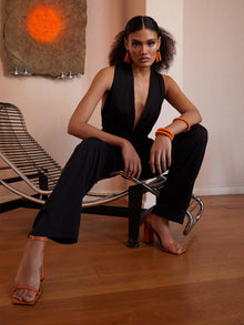 Sustainable UMY Jumpsuit - Solid Noir - diarrablu