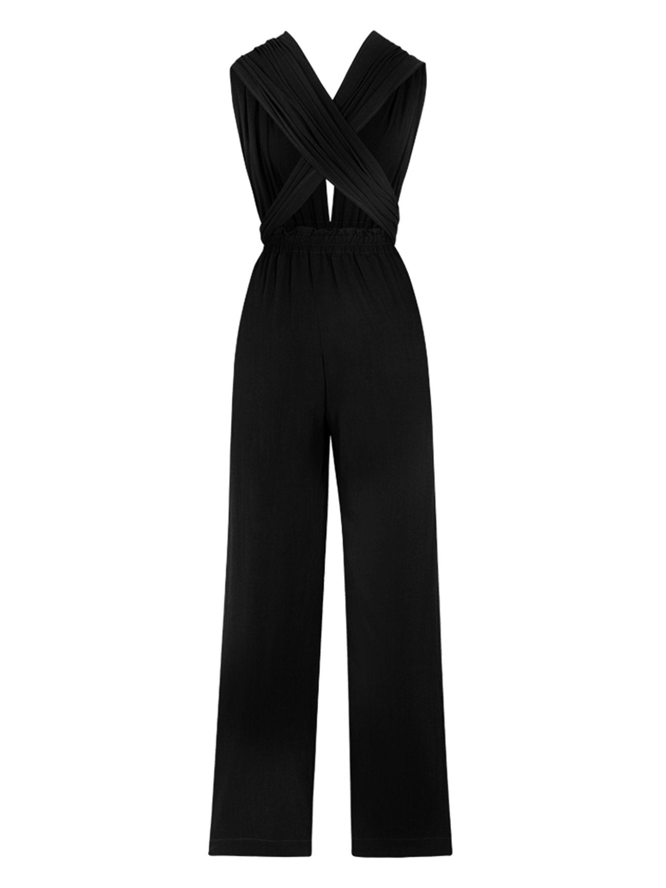 Sustainable UMY Jumpsuit - Solid Noir - diarrablu