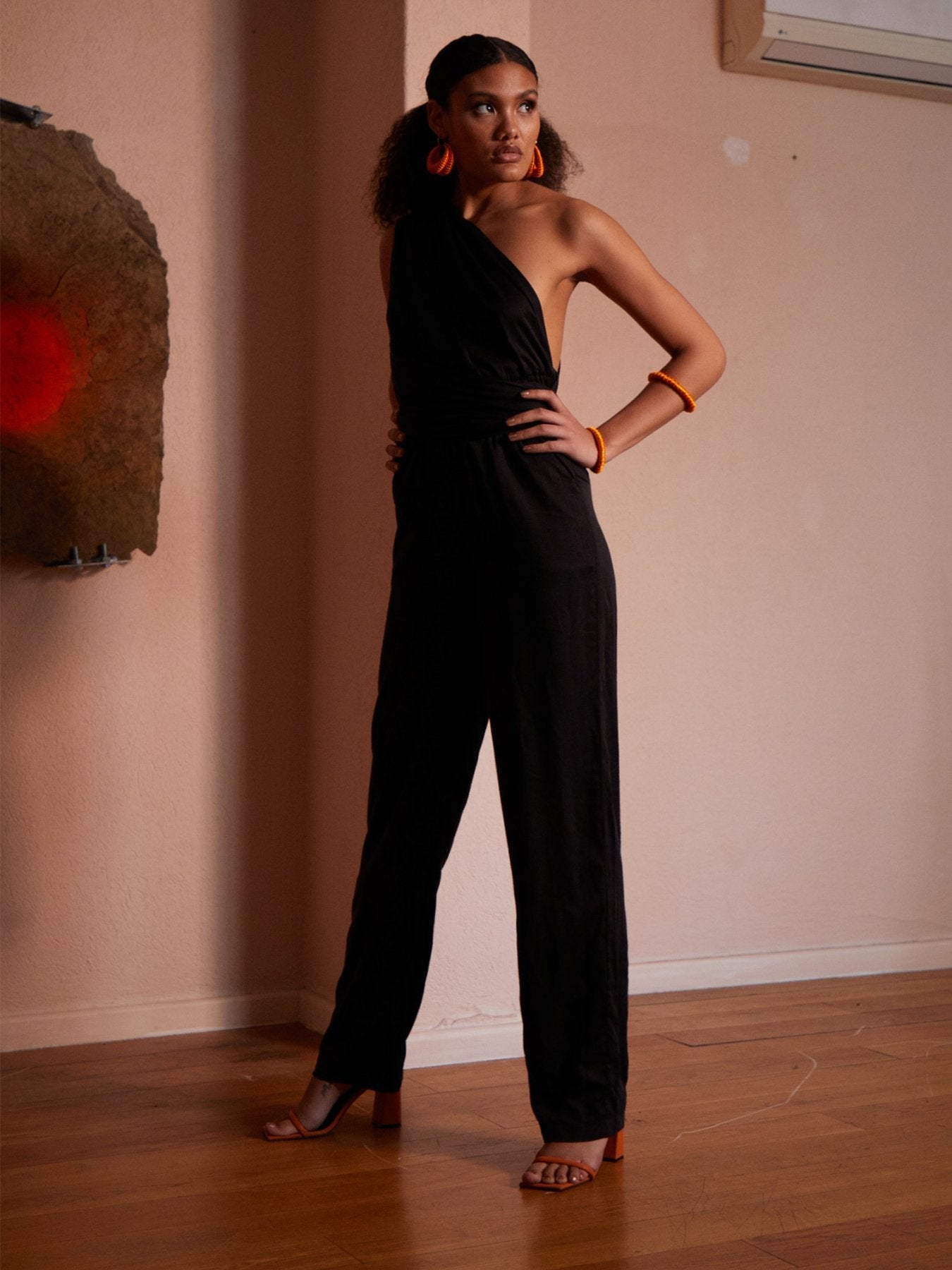 Sustainable UMY Jumpsuit - Solid Noir - diarrablu